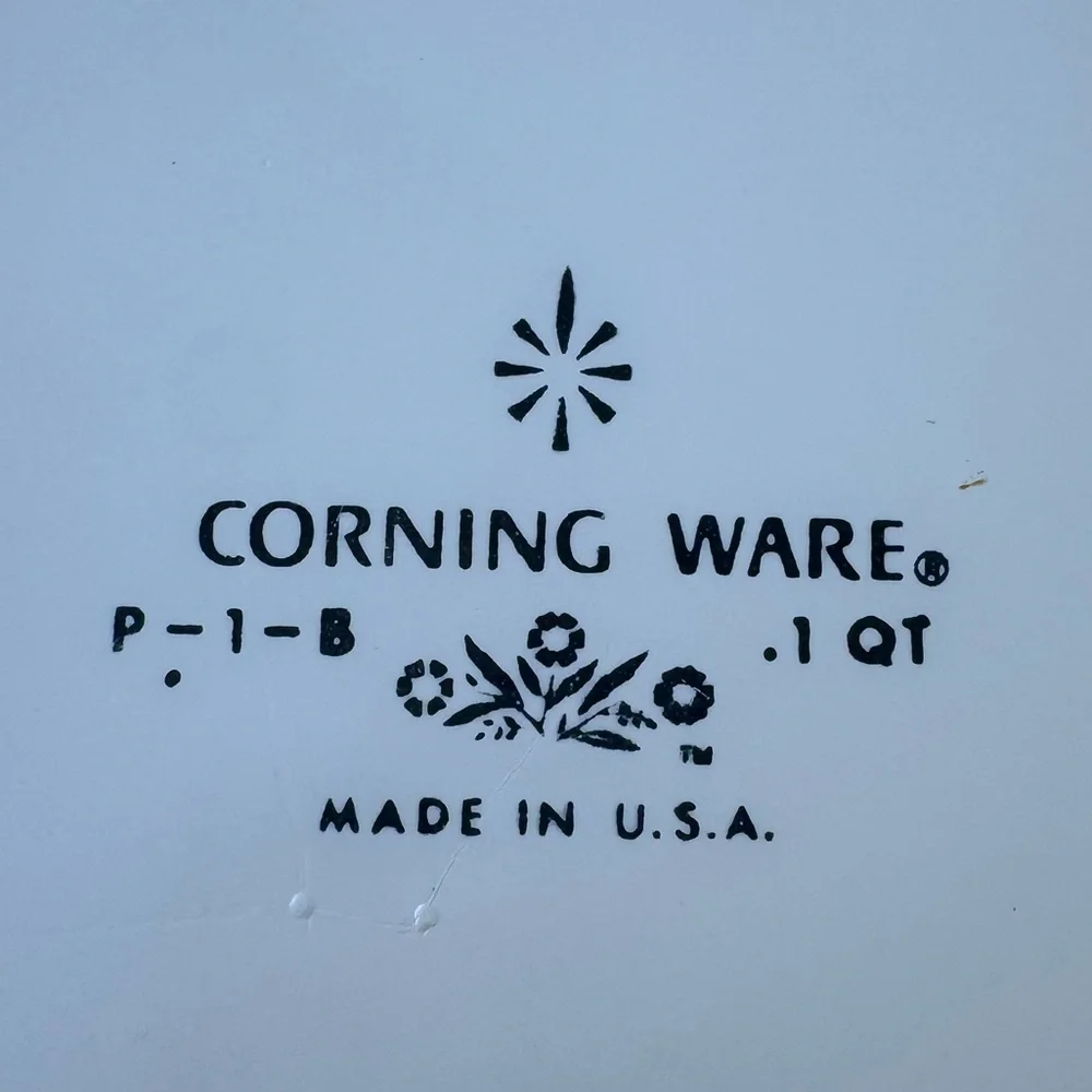 Vintage Corning Ware Blue Cornflower Baking Dishes Set of 4 Casserole Dishes
